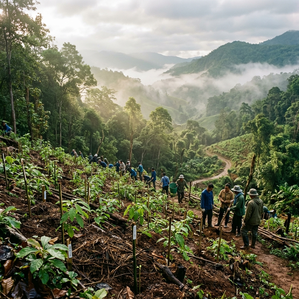 Reforestation in Northern Thailand